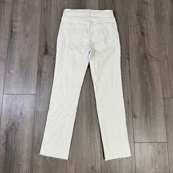 Madewell Mid Rise Slim Leg Stovepipe Jeans US Women's 26 Petite - Picture 3 of 7